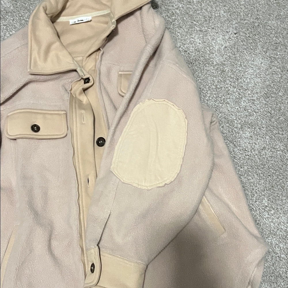 Zara Light Tan Button-Up Jacket - Picture 5 of 6